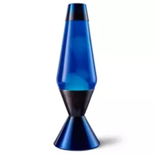 16.3 Inch Metallic Blue and Black Lava Lamp at Spencer's