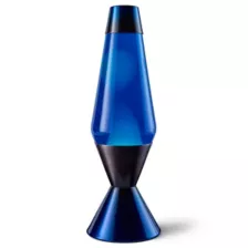 16.3 Inch Metallic Blue and Black Lava Lamp at Spencer's