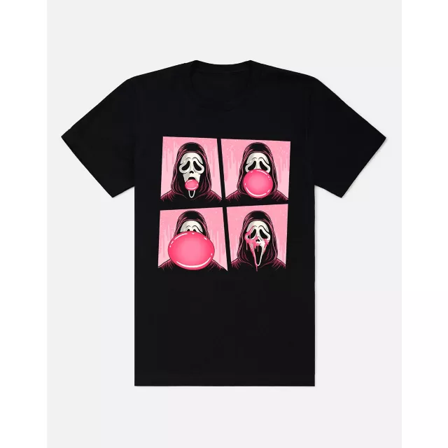 Ghost Face Bubble Gum Pop Art T Shirt