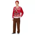 BOOZE BELLY™ Light-Up Merry Drunk Santa Beverage Dispenser Christmas Sweater at Spencer's