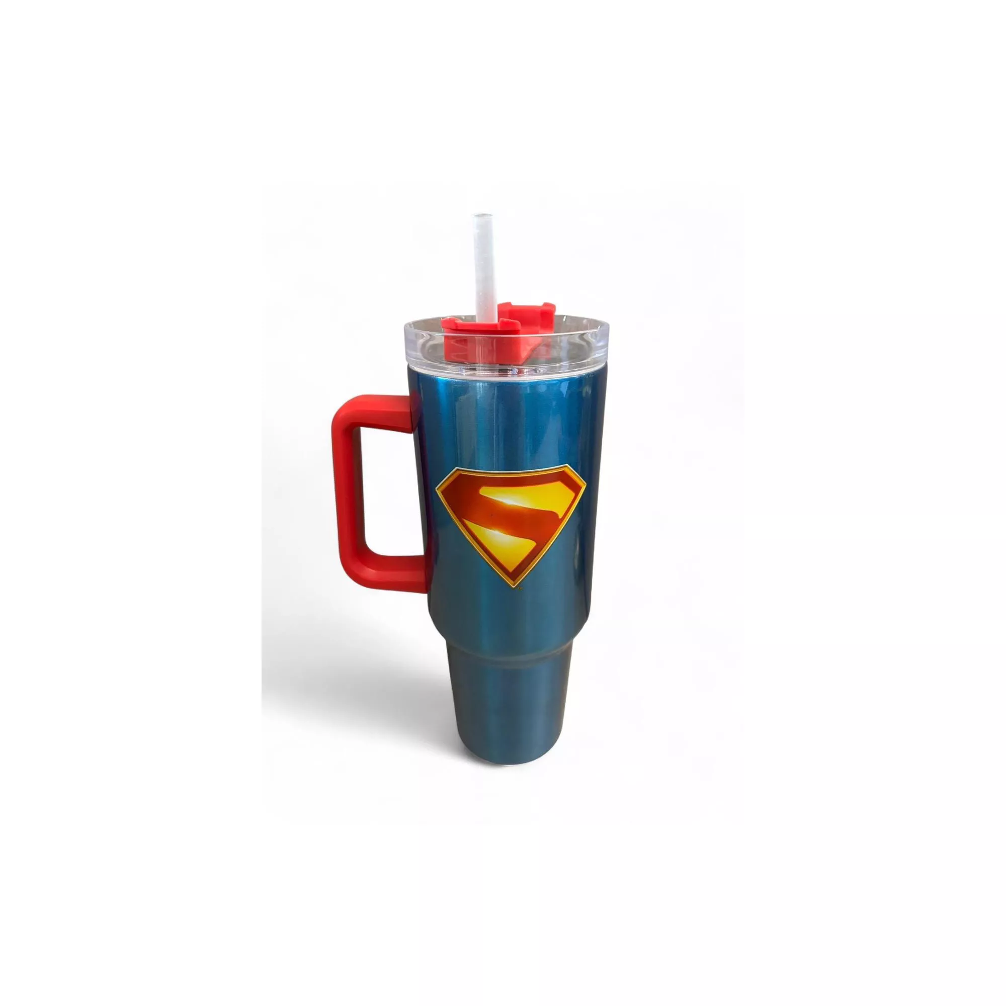 Superman 2025 Logo Travel Tumbler with Straw - 40 oz. at Spencer's