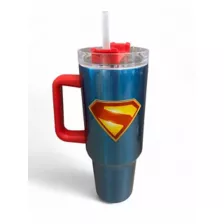 Superman 2025 Logo Travel Tumbler with Straw - 40 oz. at Spencer's