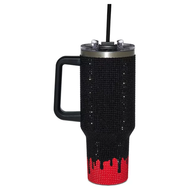 Art the Clown Honk Honk Rhinestone Travel Tumbler with Straw 40 oz. - Terrifier at Spencer's