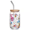 Alice in Wonderland Glass Cup with Straw - 16 oz. at Spencer's