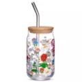 Alice in Wonderland Glass Cup with Straw - 16 oz. at Spencer's