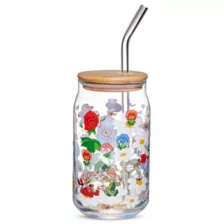 Alice in Wonderland Glass Cup with Straw - 16 oz. at Spencer's