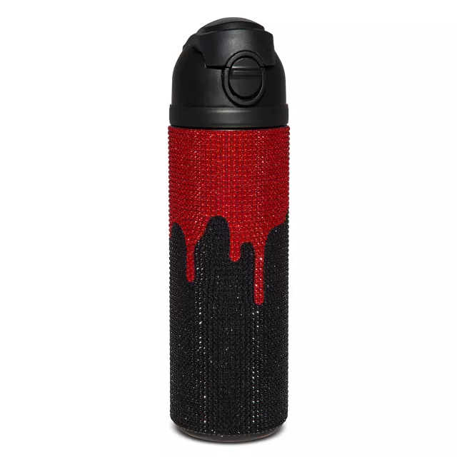Blood Drip Rhinestone Water Bottle - 24 oz. at Spencer's