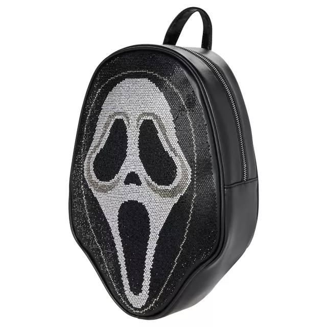 ghost mini backpack ZOUTAIRONG Halloween Cute for Women Girls Purse Cartoon Skull Small Backpacks Leather Shoulder Bag Wallet Kids Back Pack College Daypack Travel Bag Black The backpack targets a unisex audience Ghost Face Rhinestone Mini Backpack,