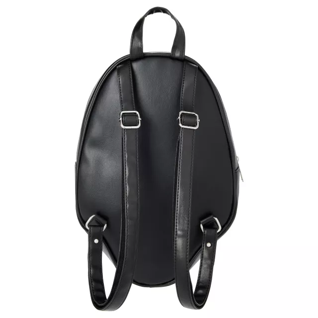 90s rhinestone strap black mini backpack Ghost Face Rhinestone Mini Backpack, Multi-Color