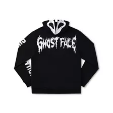 Ghost Face Zip-Up Mask Hoodie at Spencer's