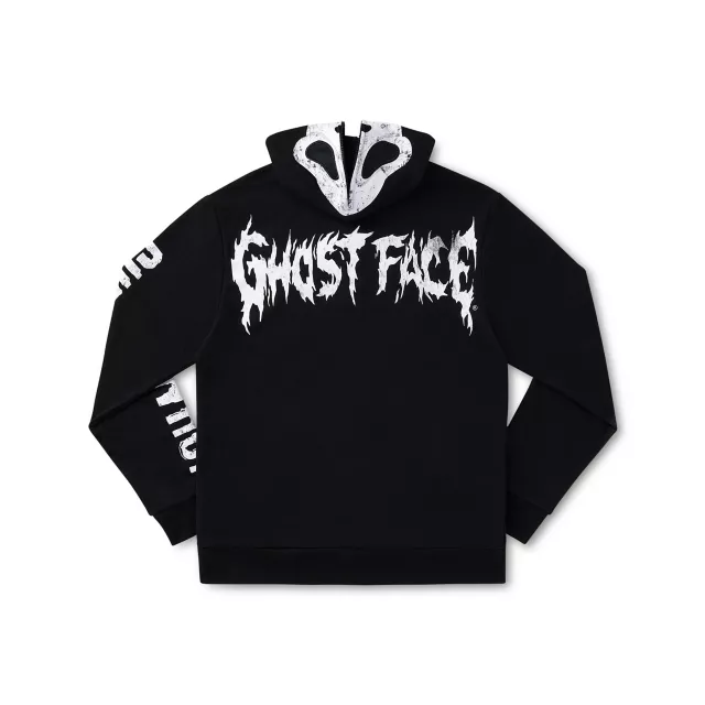 Ghost Face Zip-Up Mask Hoodie at Spencer's