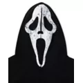 Ghost Face Zip-Up Mask Hoodie at Spencer's
