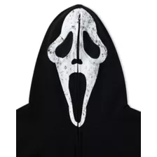 Ghost Face Zip-Up Mask Hoodie at Spencer's