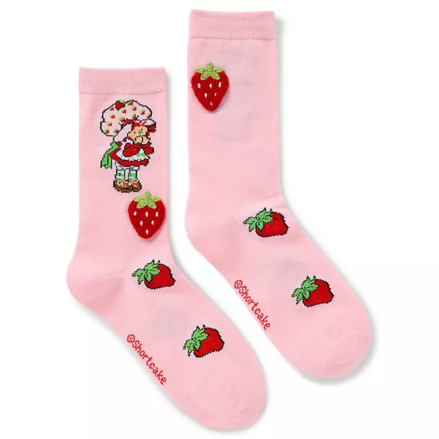 Strawberry Shortcake 3D Plush Crew Socks - Spirithalloween.com