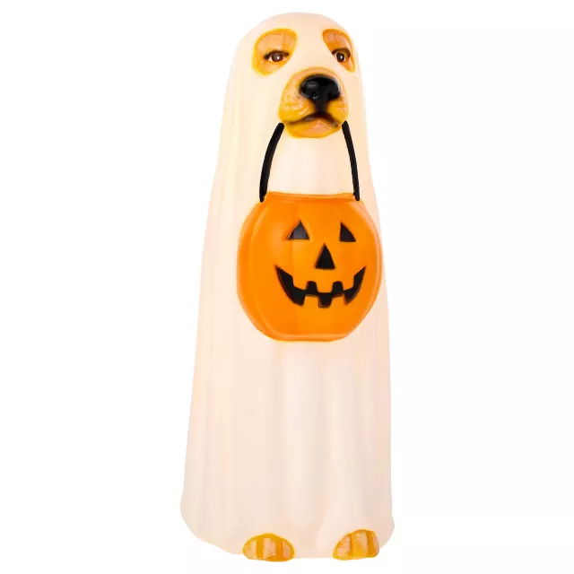 1.5 Ft Light-Up Blow Mold Ghost Dog at Spirit Halloween