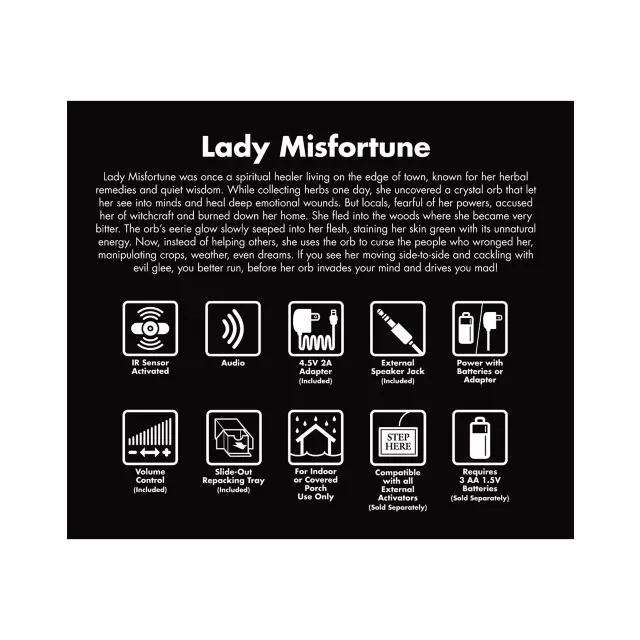 6 Ft 11 In Lady Misfortune Animatronic at Spirit Halloween