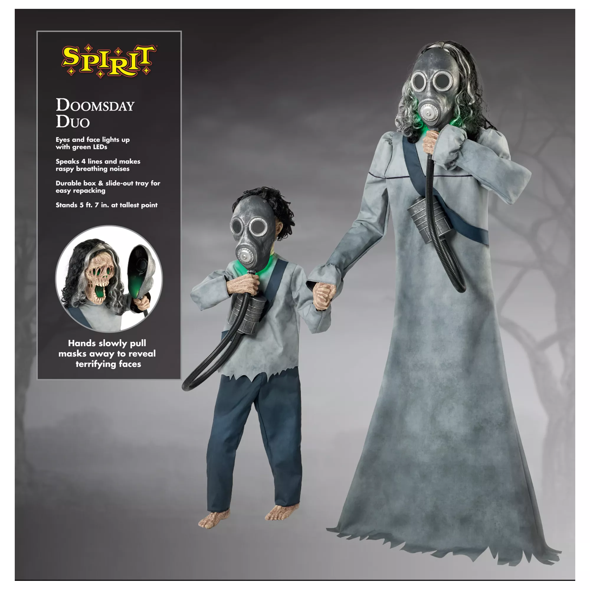 5 Ft 7 In Doomsday Duo Animatronic at Spirit Halloween