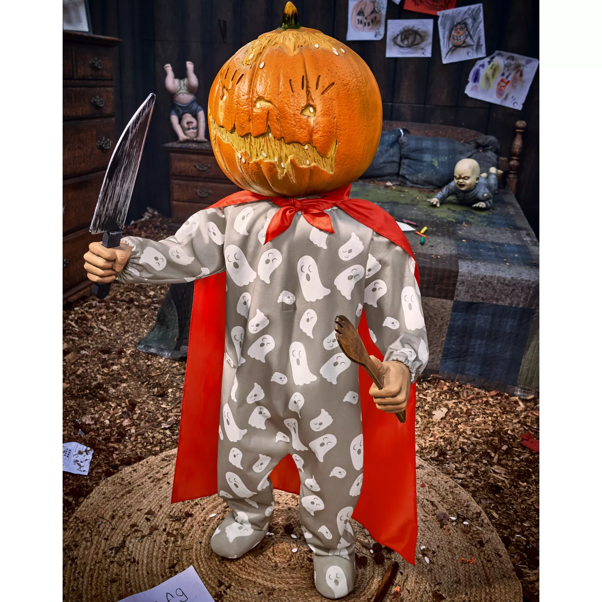 4 Ft 4 In Harvey Carvey Animatronic at Spirit Halloween
