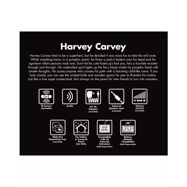 4 Ft 4 In Harvey Carvey Animatronic at Spirit Halloween