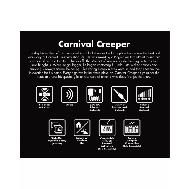 3 Ft 9 In Carnival Creeper Animatronic at Spirit Halloween