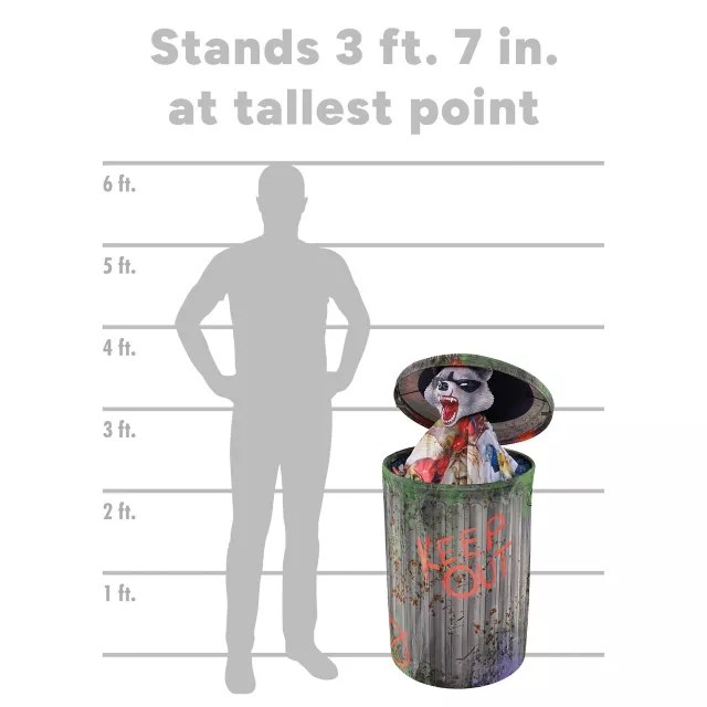 3 Ft 7 In Trash Bandit Animatronic at Spirit Halloween