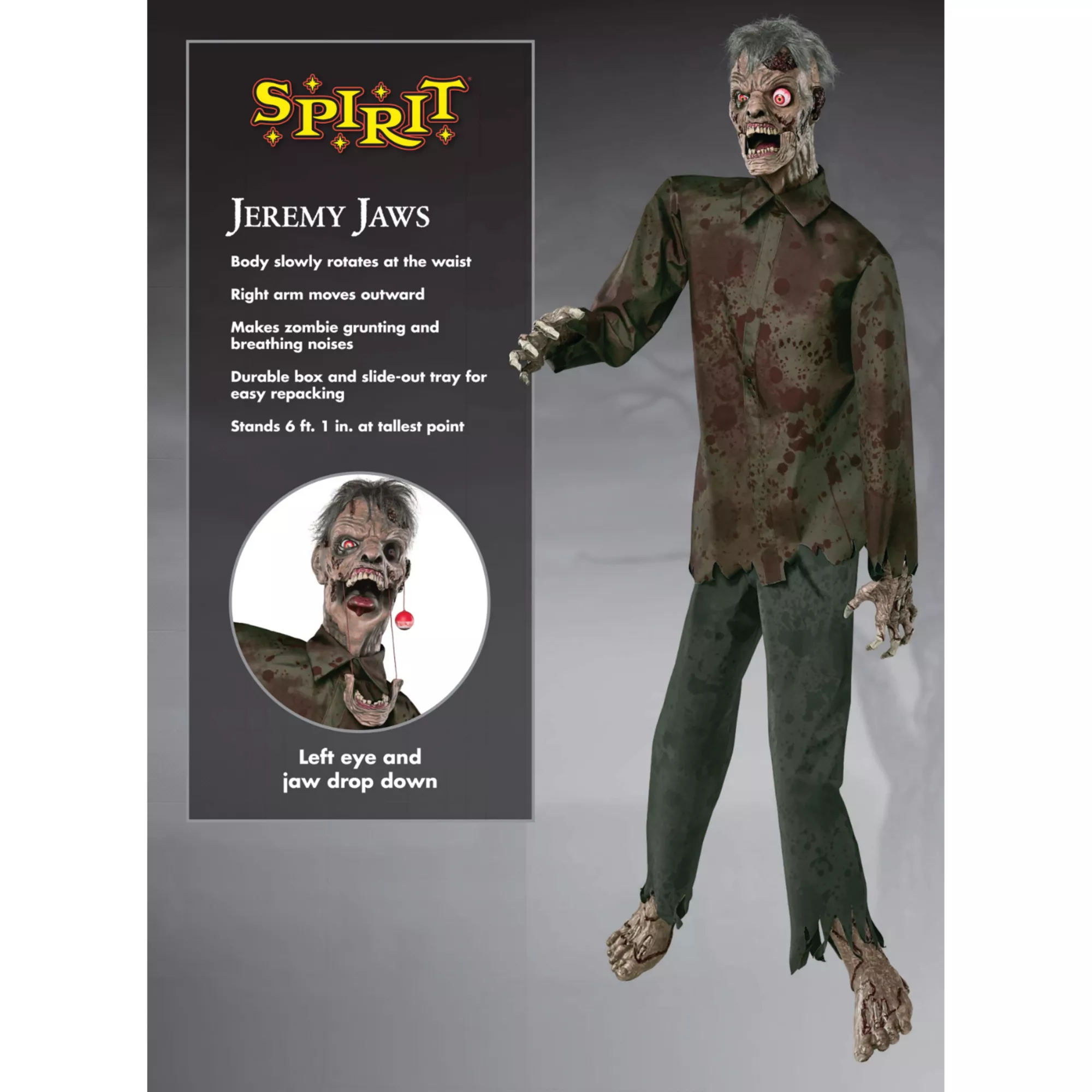6 Ft 1 In Jeremy Jaws Animatronic at Spirit Halloween