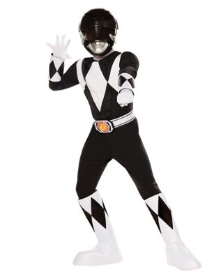 Kids Black Power Ranger Costume - Mighty Morphin Power Rangers