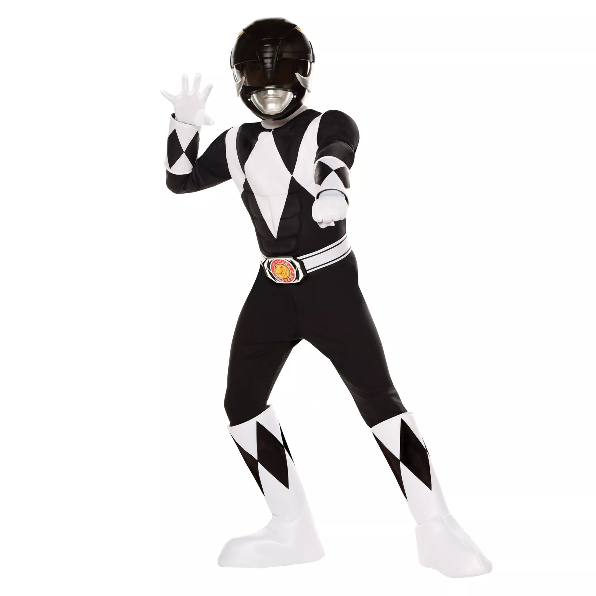 Kids Black Power Ranger Costume - Mighty Morphin Power Rangers at Spirit Halloween