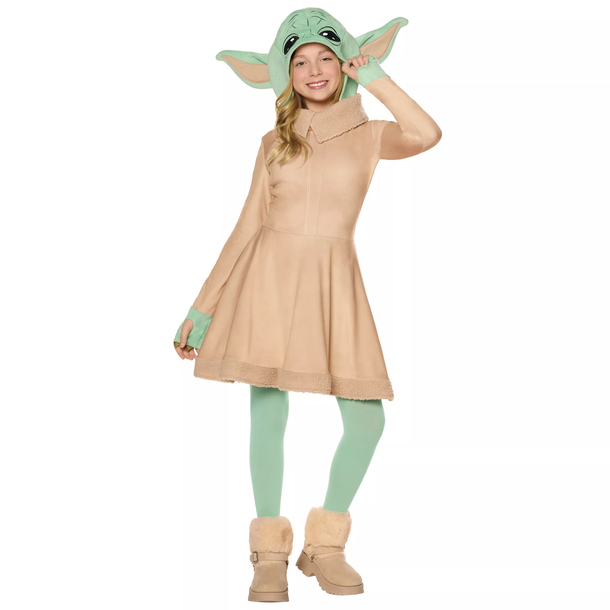 Kids Grogu Hooded Dress Costume - The Mandalorian and Grogu at Spirit Halloween