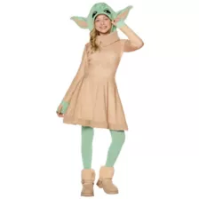 Kids Grogu Hooded Dress Costume - The Mandalorian and Grogu at Spirit Halloween