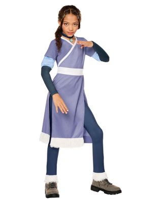 katara green dress Kids Costume - Avatar: The Last Airbender, Blue, Large OrigVariantId:48642299527383