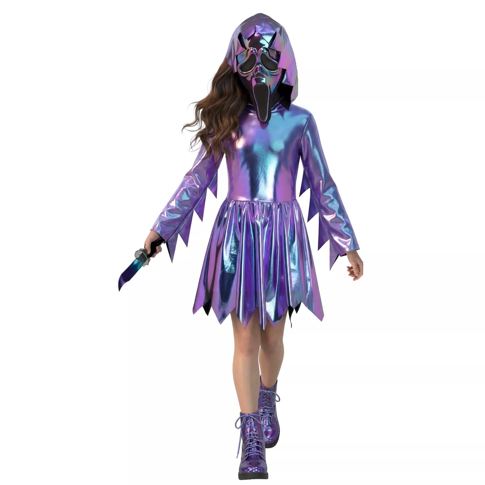 Kids Two-Tone Chrome Dress Costume at Spirit Halloween