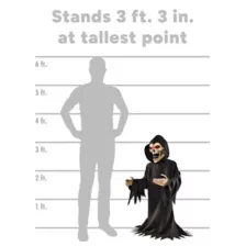 3 Ft 3 In Screaming Reaper Animatronic at Spirit Halloween