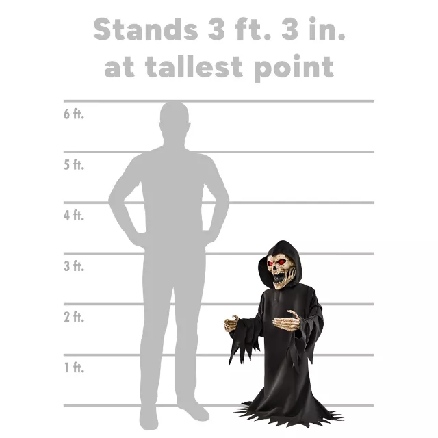 3 Ft 3 In Screaming Reaper Animatronic at Spirit Halloween