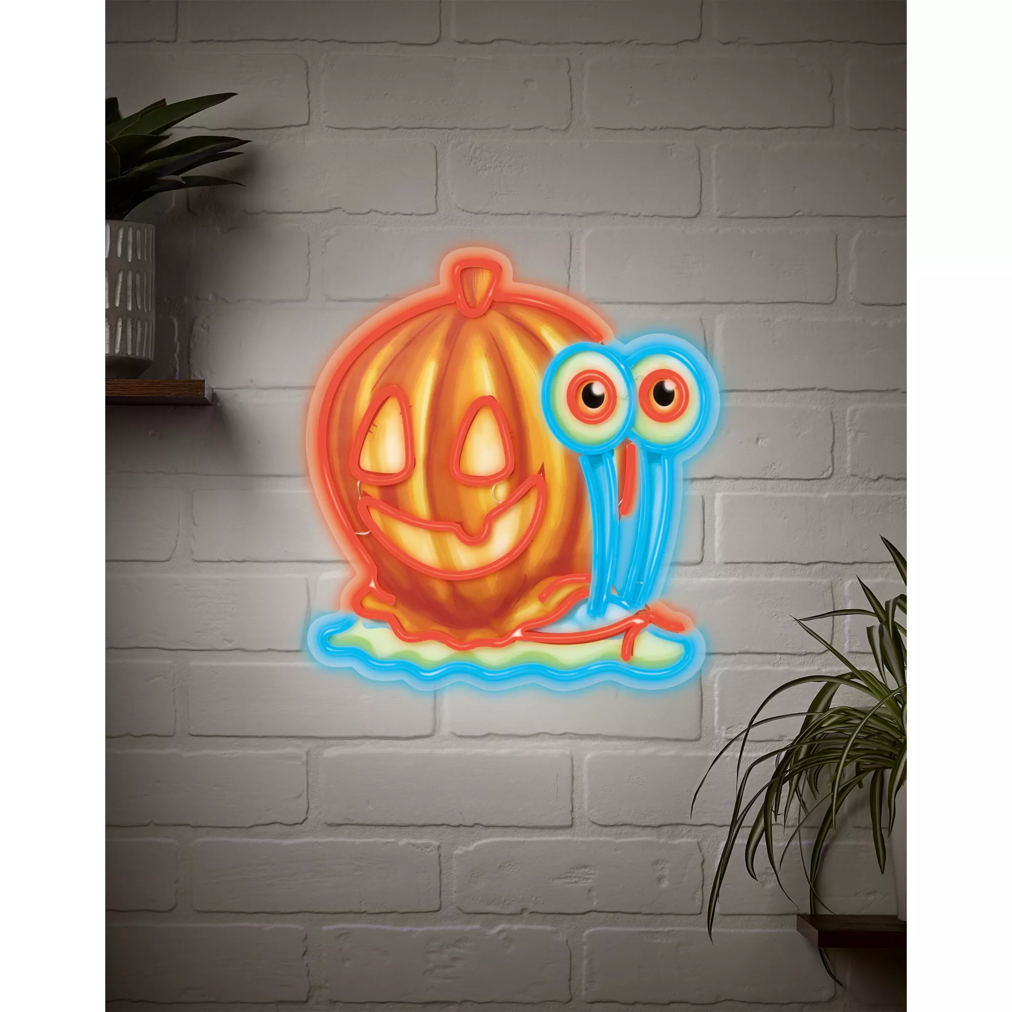 Pumpkin Gary Neon LED Light-Up Sign - SpongeBob SquarePants at Spirit Halloween