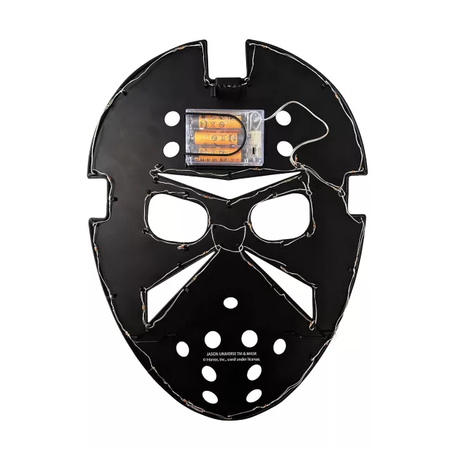 Jason Mask LED Light-Up Sign - Jason Universe at Spirit Halloween