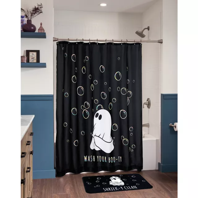 Shriek-y Clean Ghost Bath Mat at Spirit Halloween
