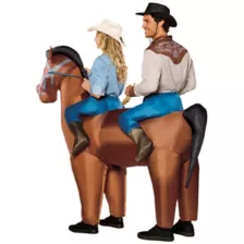 Adult Two-Rider Horse Inflatable Costume at Spirit Halloween