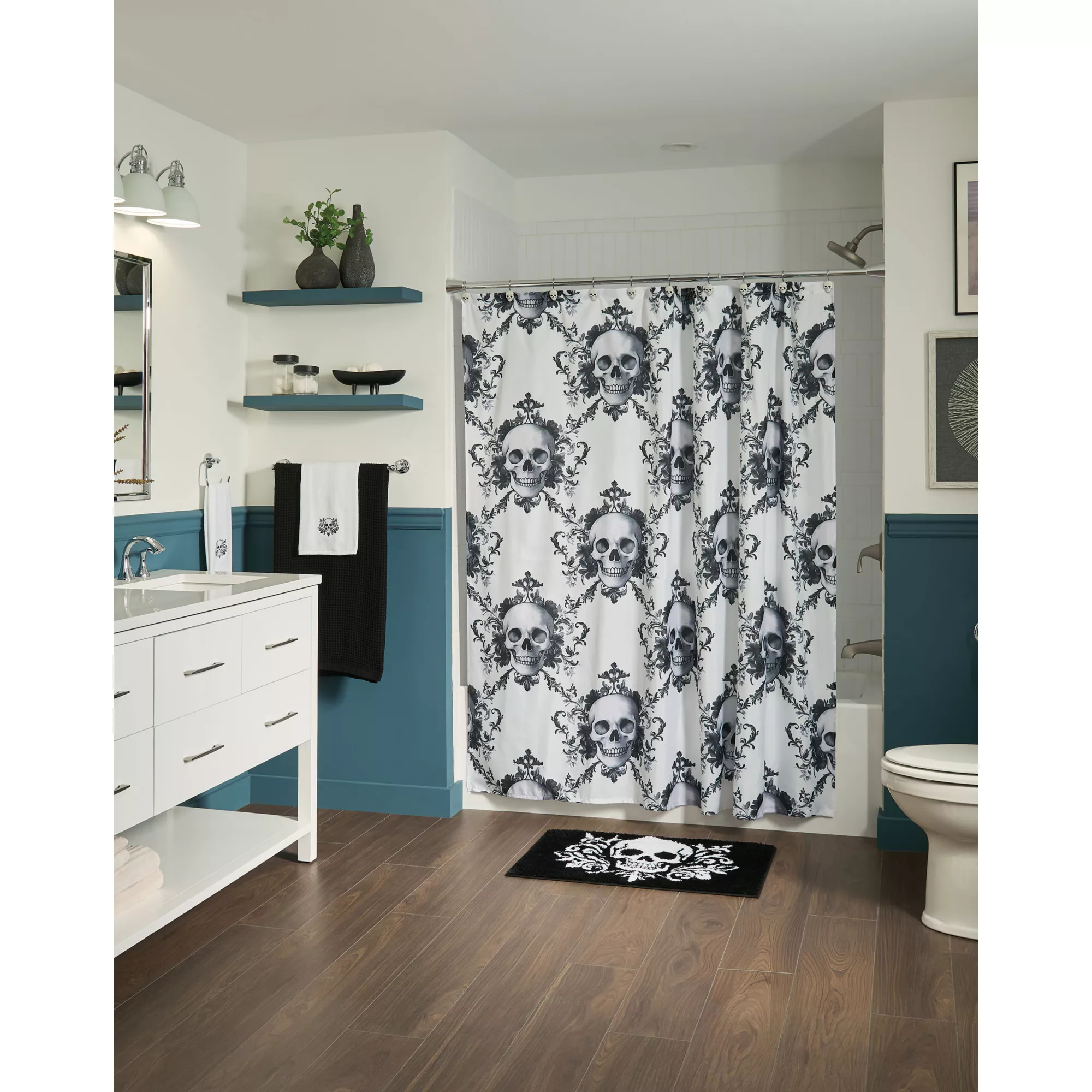 Skeleton 17-Piece Bath Set at Spirit Halloween