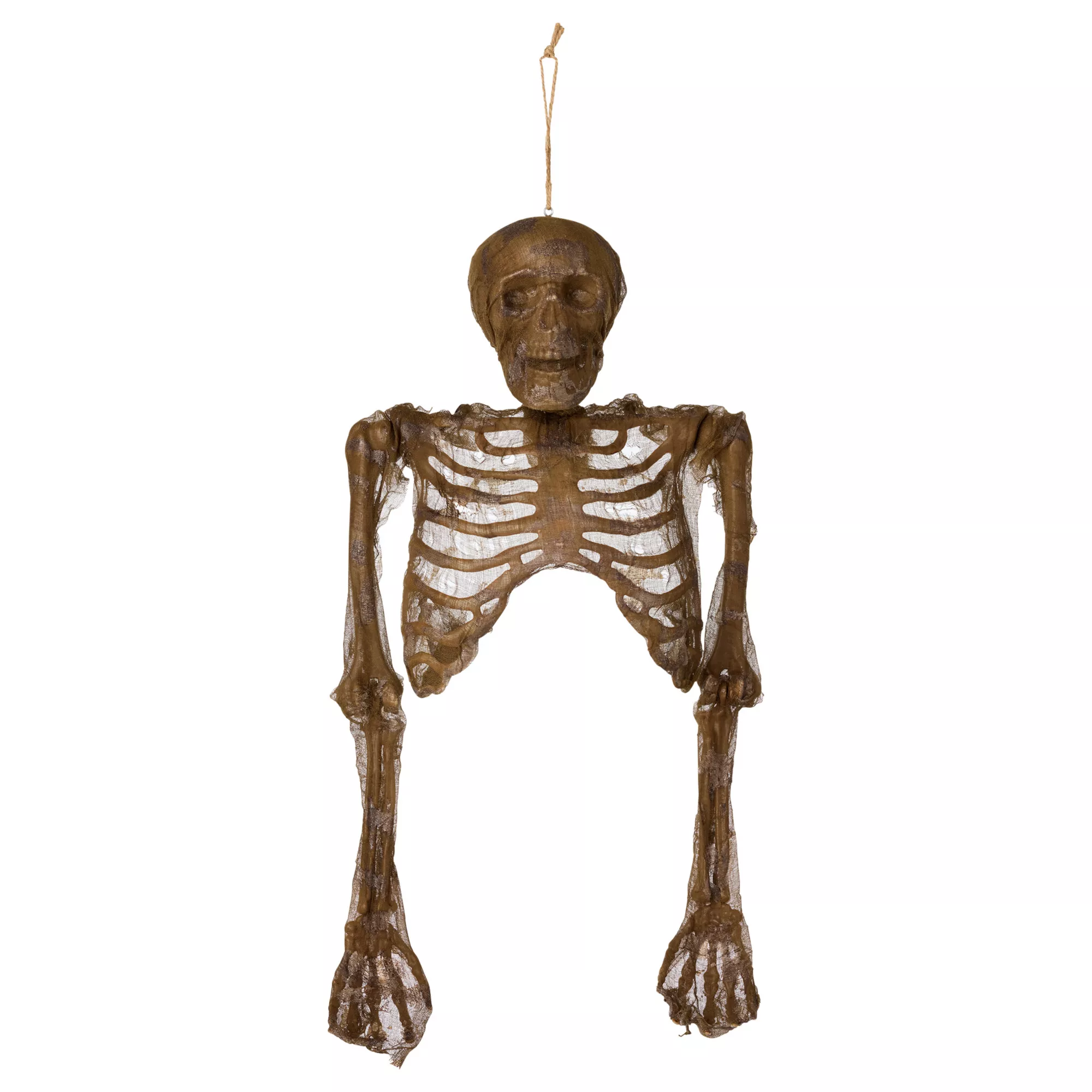 Hanging Decaying Skeleton Half Body at Spirit Halloween