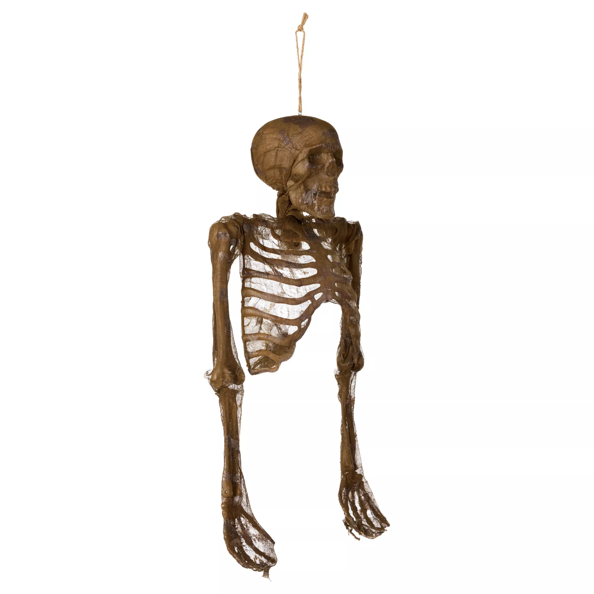 Hanging Decaying Skeleton Half Body at Spirit Halloween