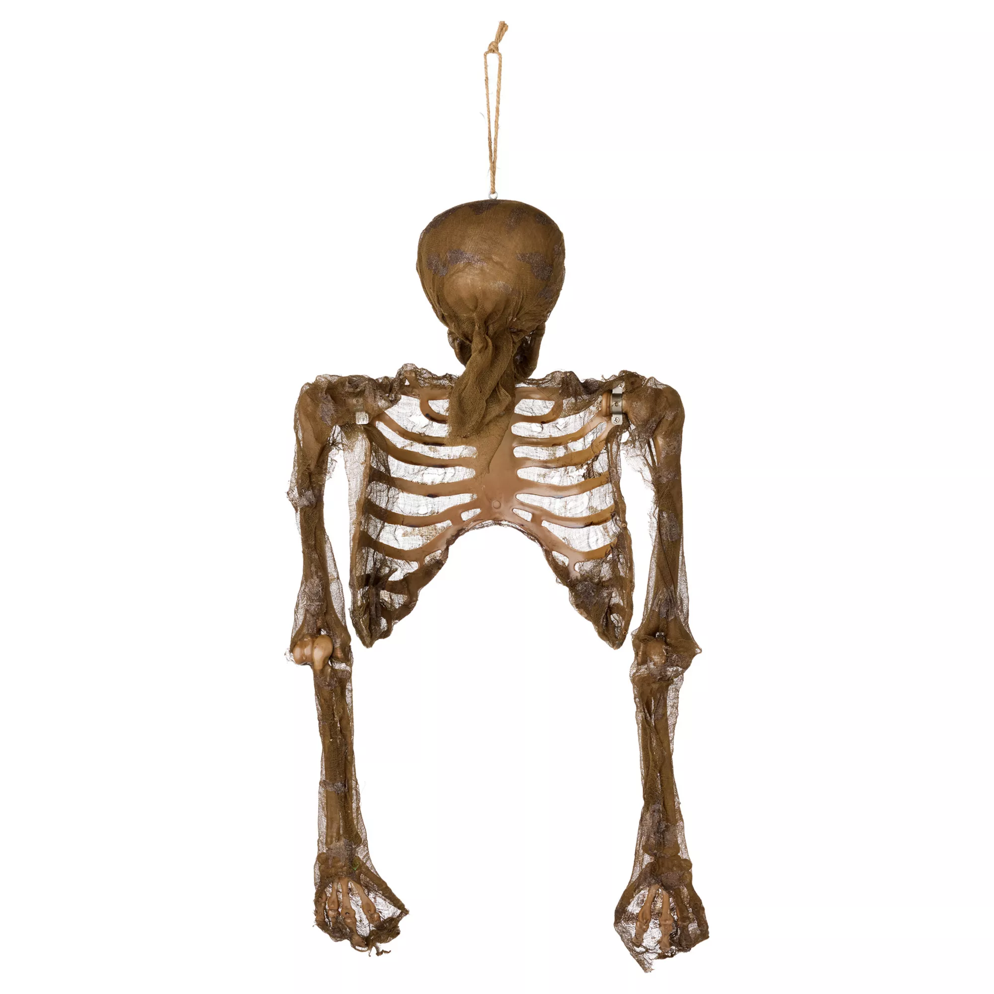 Hanging Decaying Skeleton Half Body at Spirit Halloween