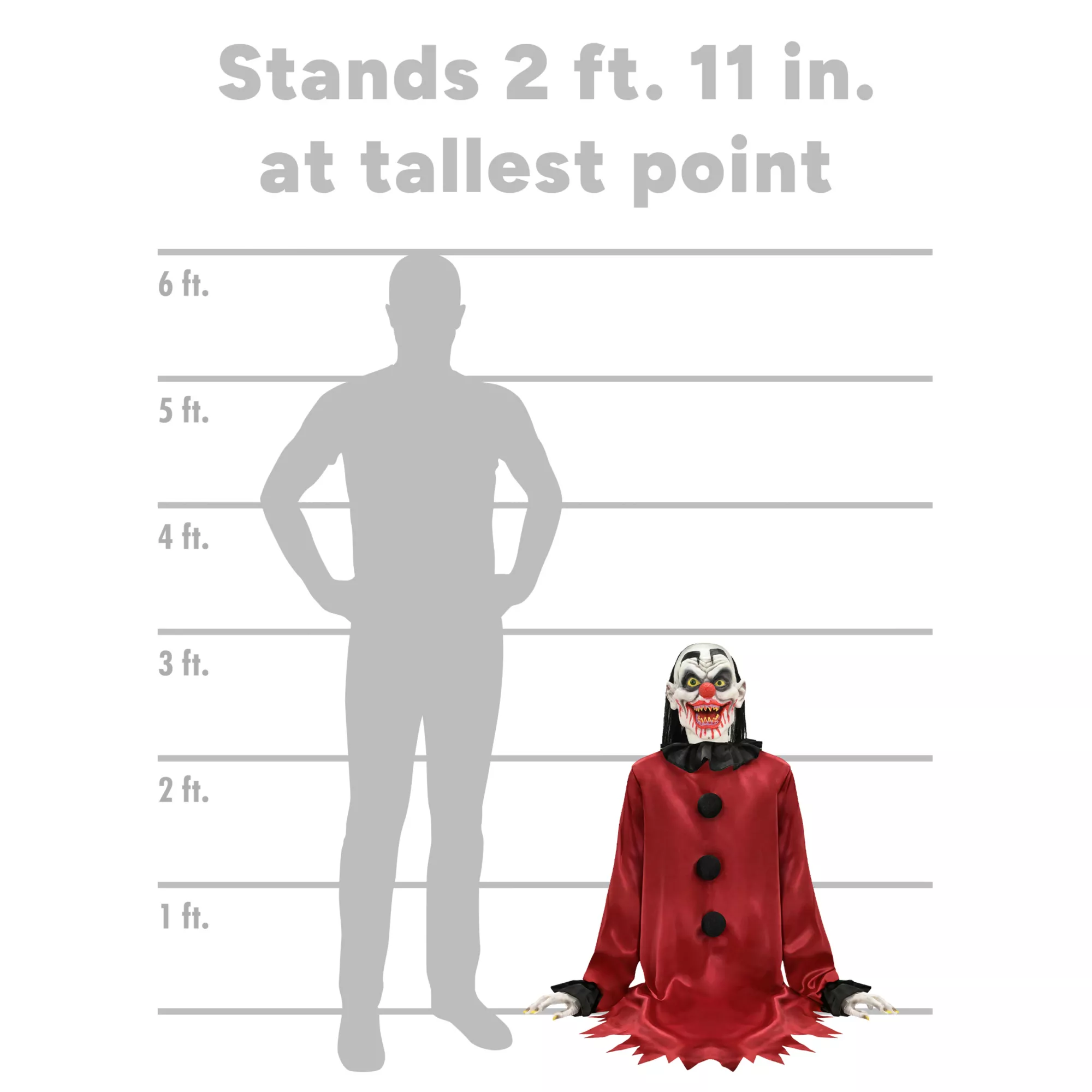 2 Ft 11 In Dead Humor Animatronic at Spirit Halloween
