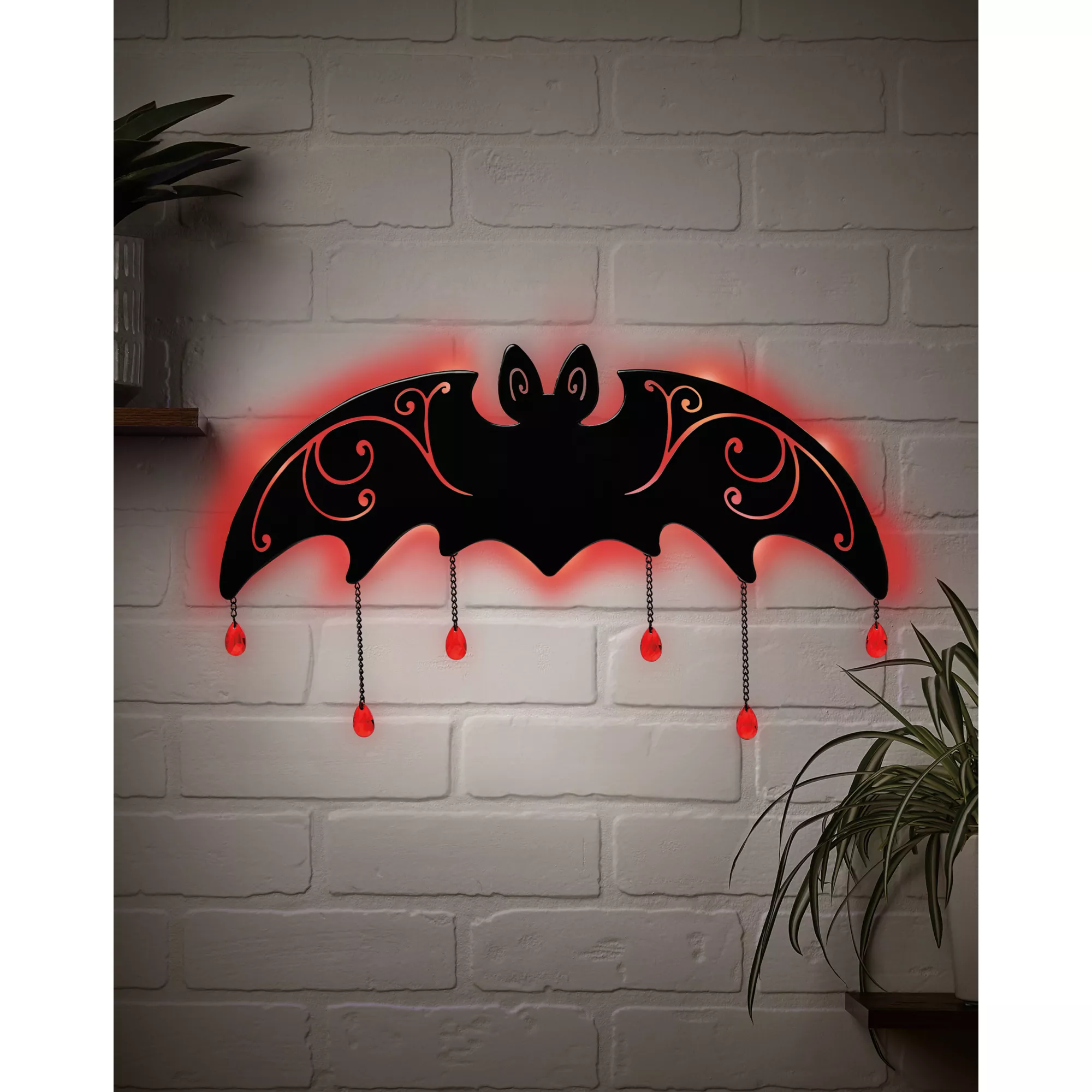Enchanted Bat LED Light-Up Sign at Spirit Halloween
