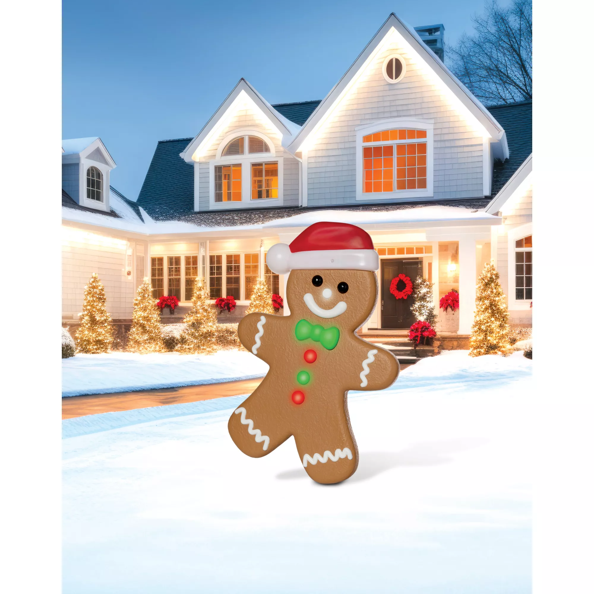 3 Ft Light-Up Gingerbread Boy Animatronic at Spirit Halloween
