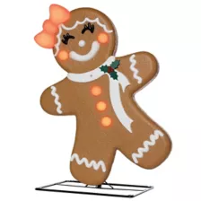 3 Ft Light-Up Gingerbread Girl Animatronic at Spirit Halloween