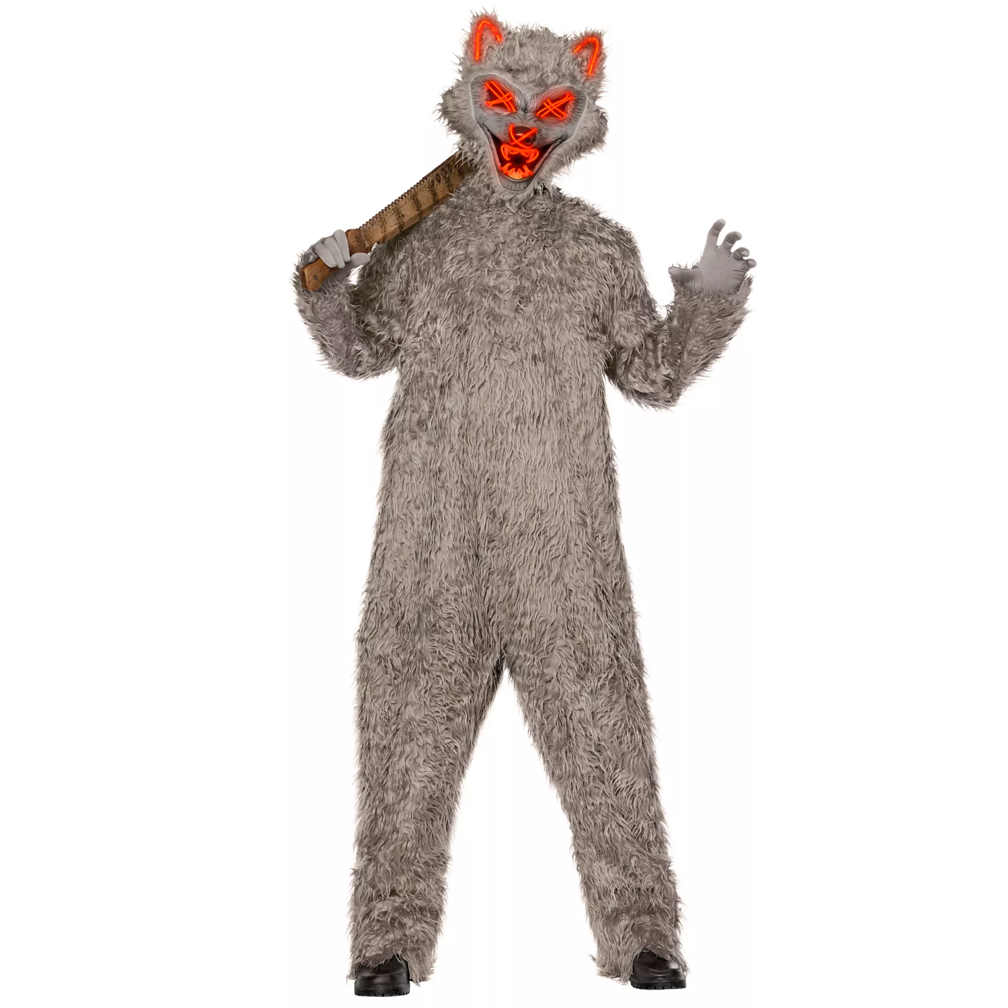 Adult Light-Up Werewolf Jumpsuit Costume at Spirit Halloween
