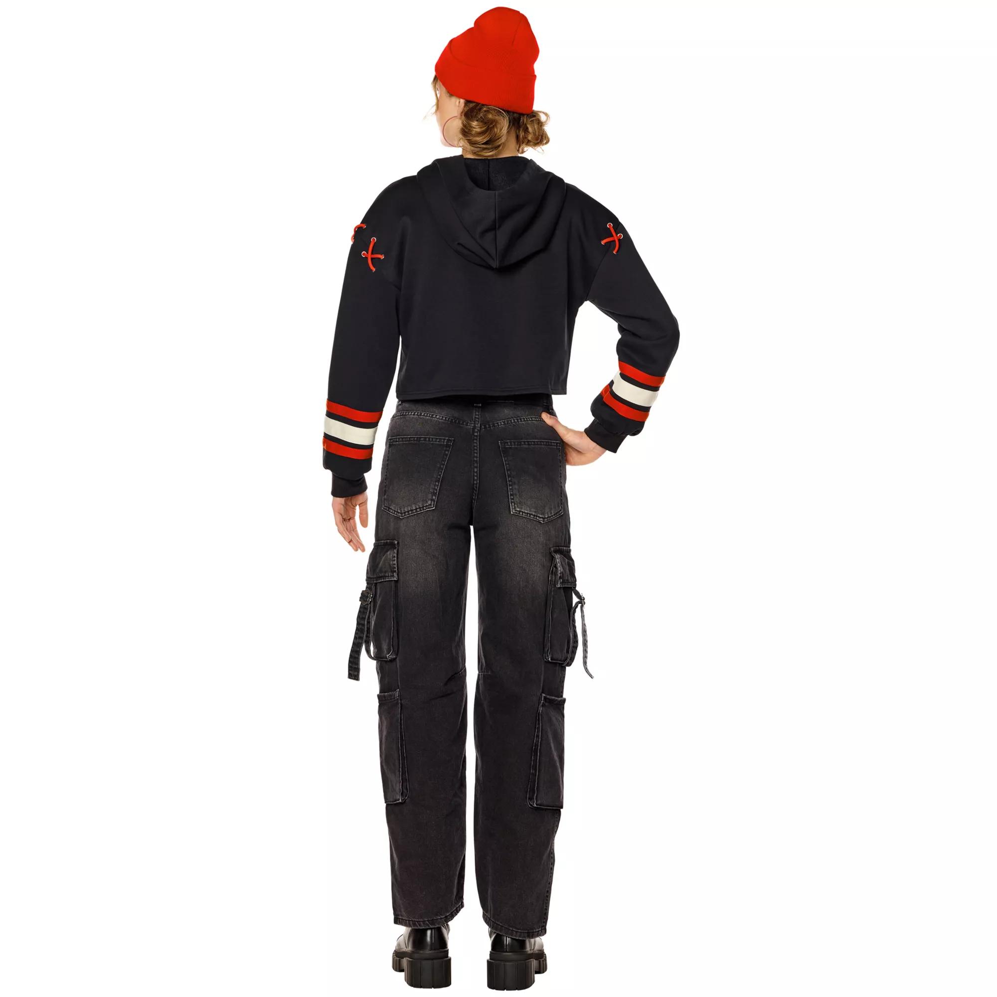 Adult Jason Hockey Mask Lace-Up Hoodie - Jason Universe at Spencer's