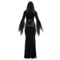 Adult Black Gothic Tattered Hooded Robe at Spirit Halloween