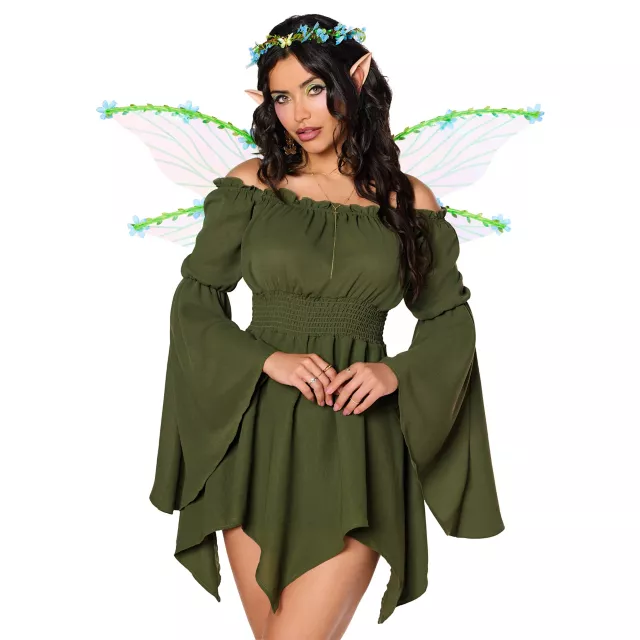 green fairy dress costume Wings Kit items:items80